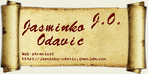 Jasminko Odavić vizit kartica